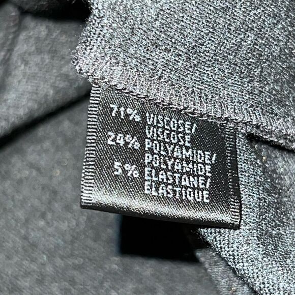 Lafayette 148 Sheath Knit Dress Charcoal Pockets Cap Sleeves Stretch Womens 10 - Picture 7 of 7